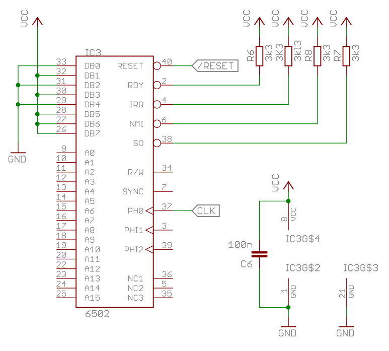 6502 Cpu Pinout